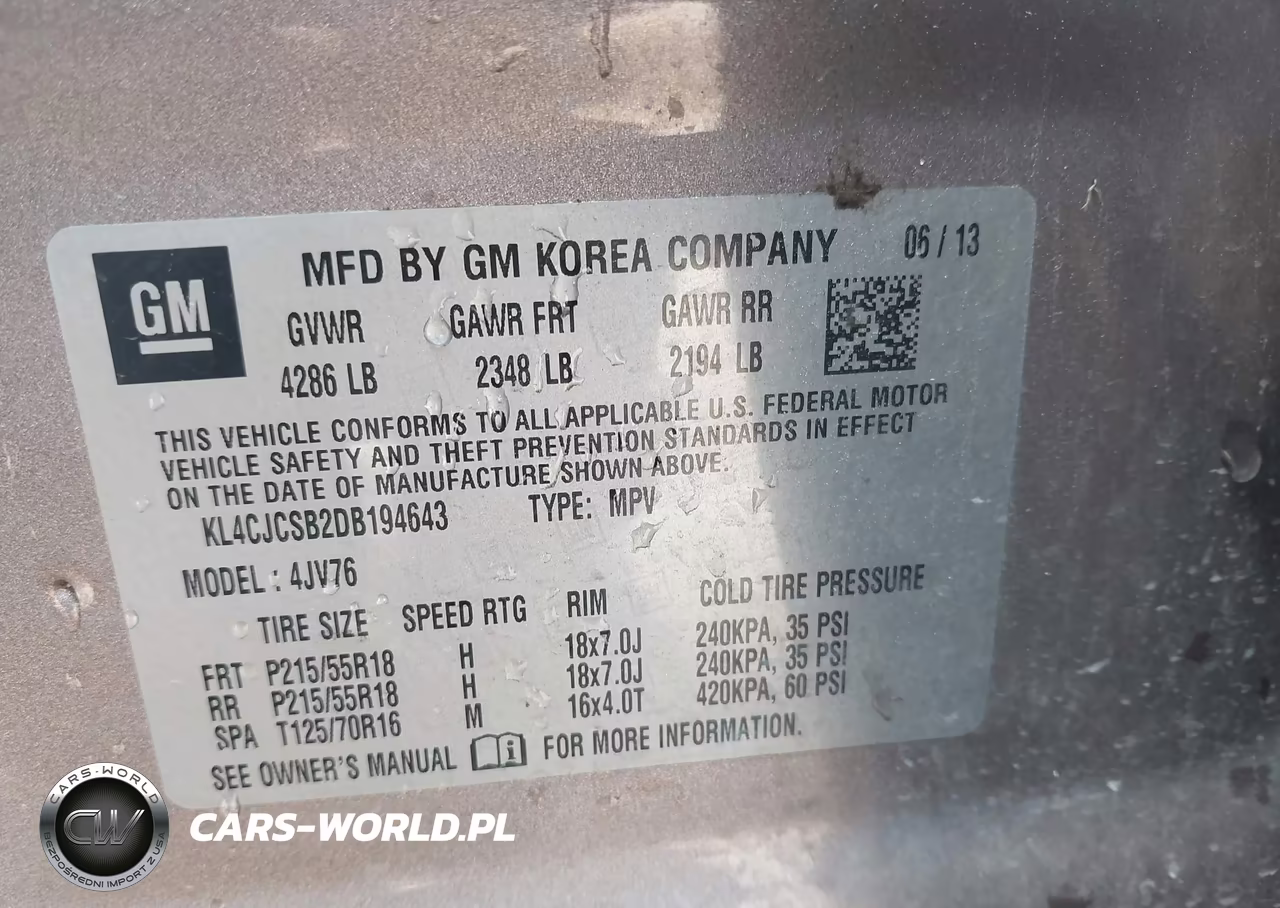 2013 Buick Encore Leather VIN:KL4CJCSB2DB194643 - 9