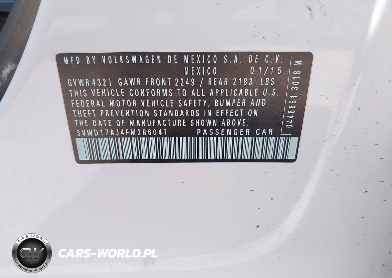 2015 Volkswagen Jetta Se VIN:3VWD17AJ4FM286047 - 9