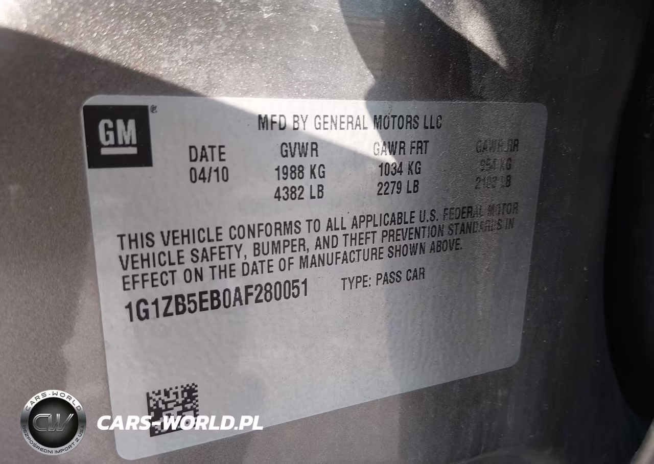 2010 Chevrolet Malibu Ls VIN:1G1ZB5EB0AF280051 - 9