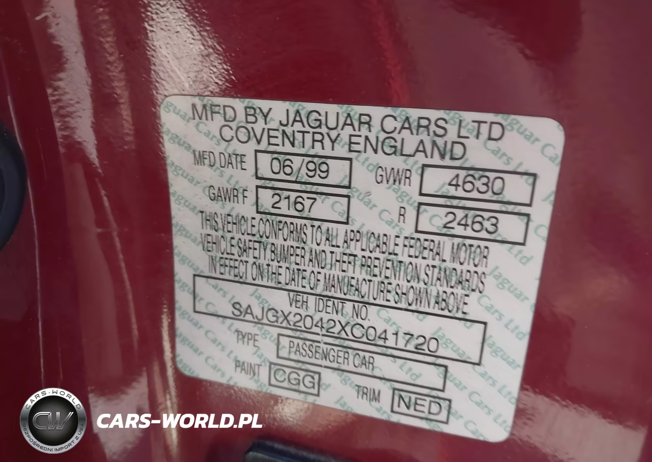 1999 Jaguar Xk8 VIN:SAJGX2042XC041720 - 9