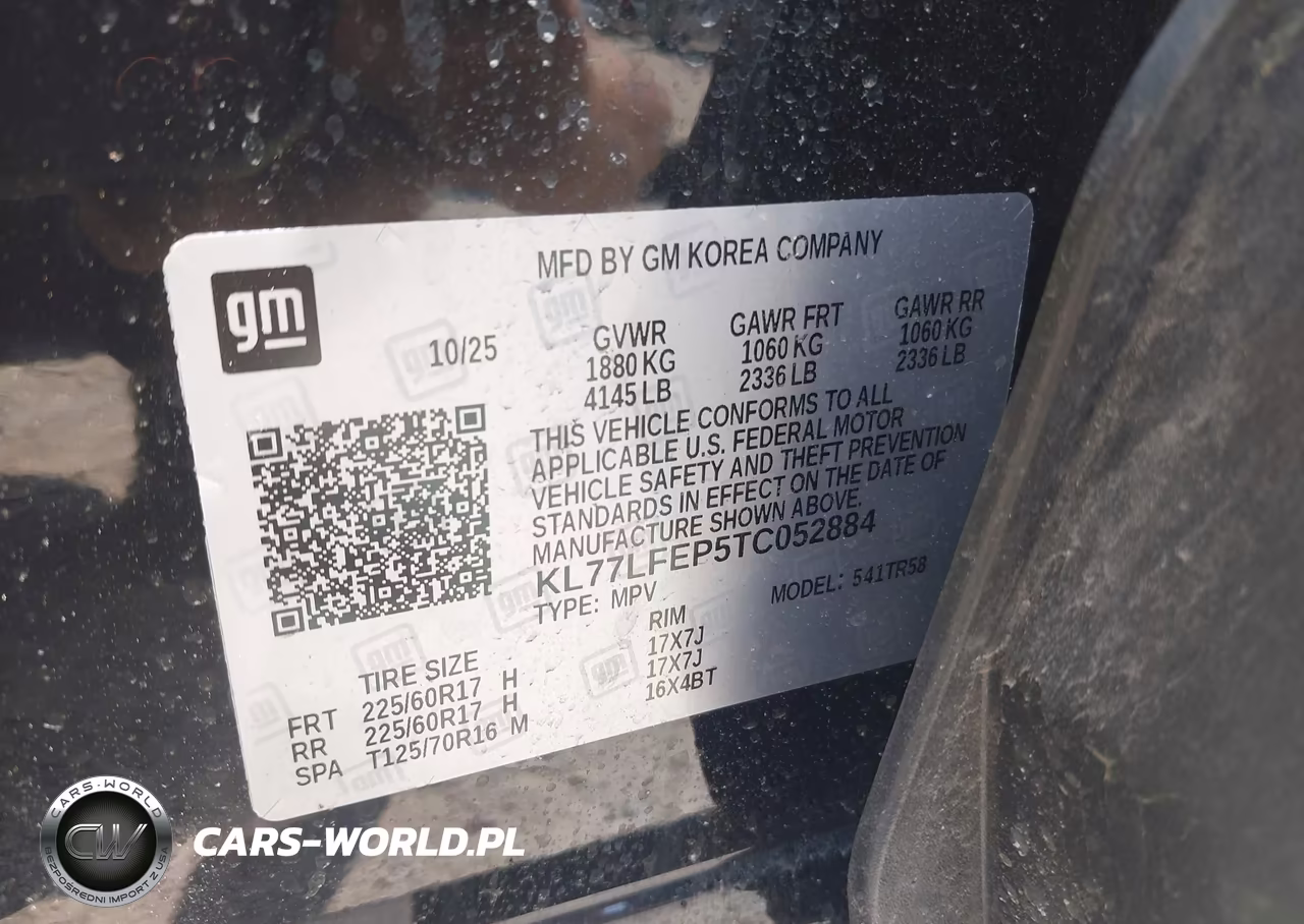 2026 Chevrolet Trax Fwd Ls VIN:KL77LFEP5TC052884 - 9