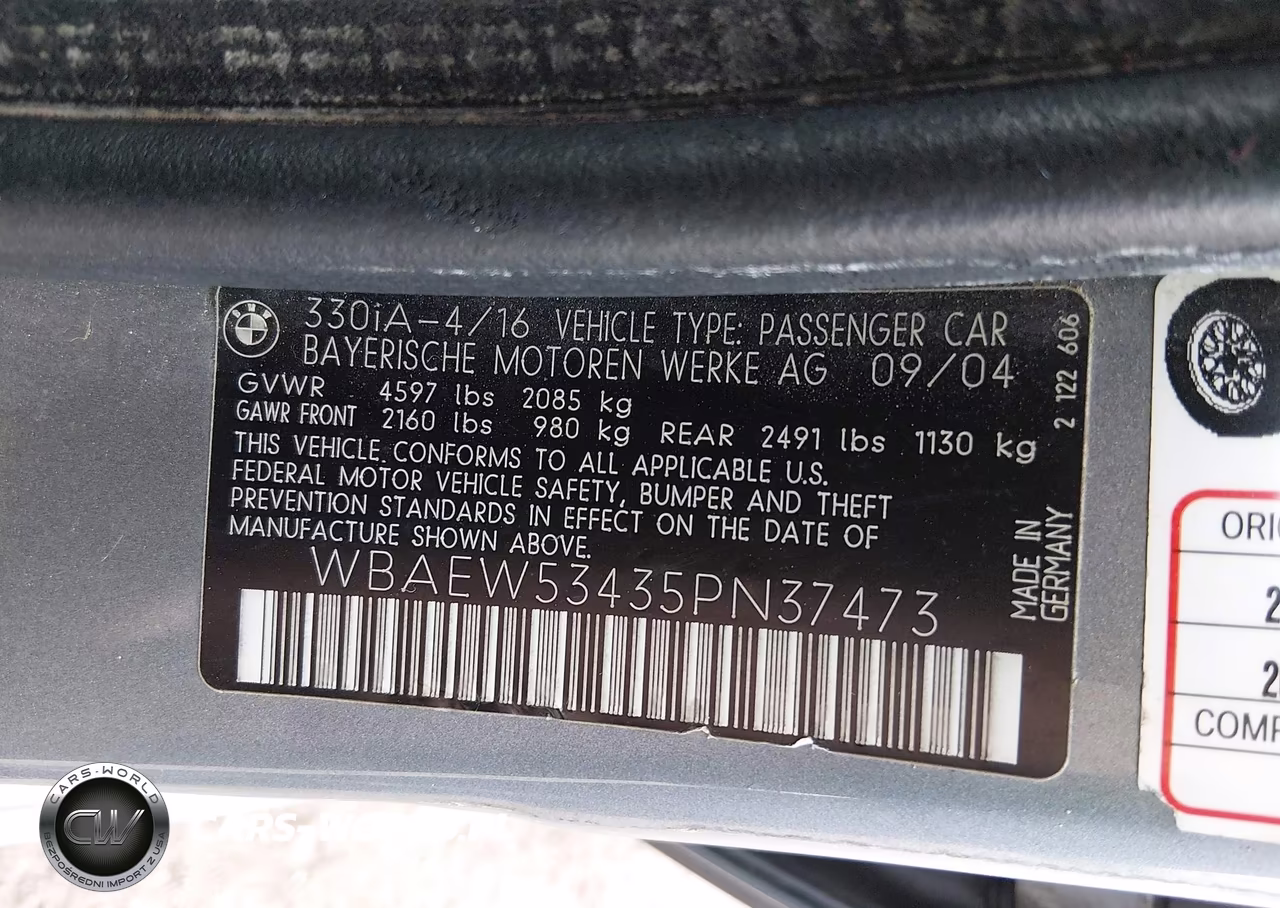 2005 BMW 330Xi VIN:WBAEW53435PN37473 - 9