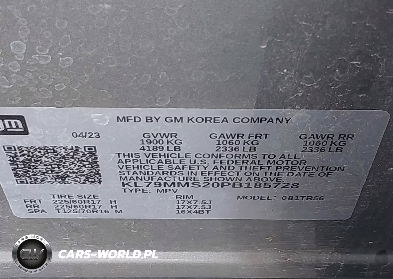 2023 Chevrolet Trailblazer Fwd Ls VIN:KL79MMS20PB185728 - 9