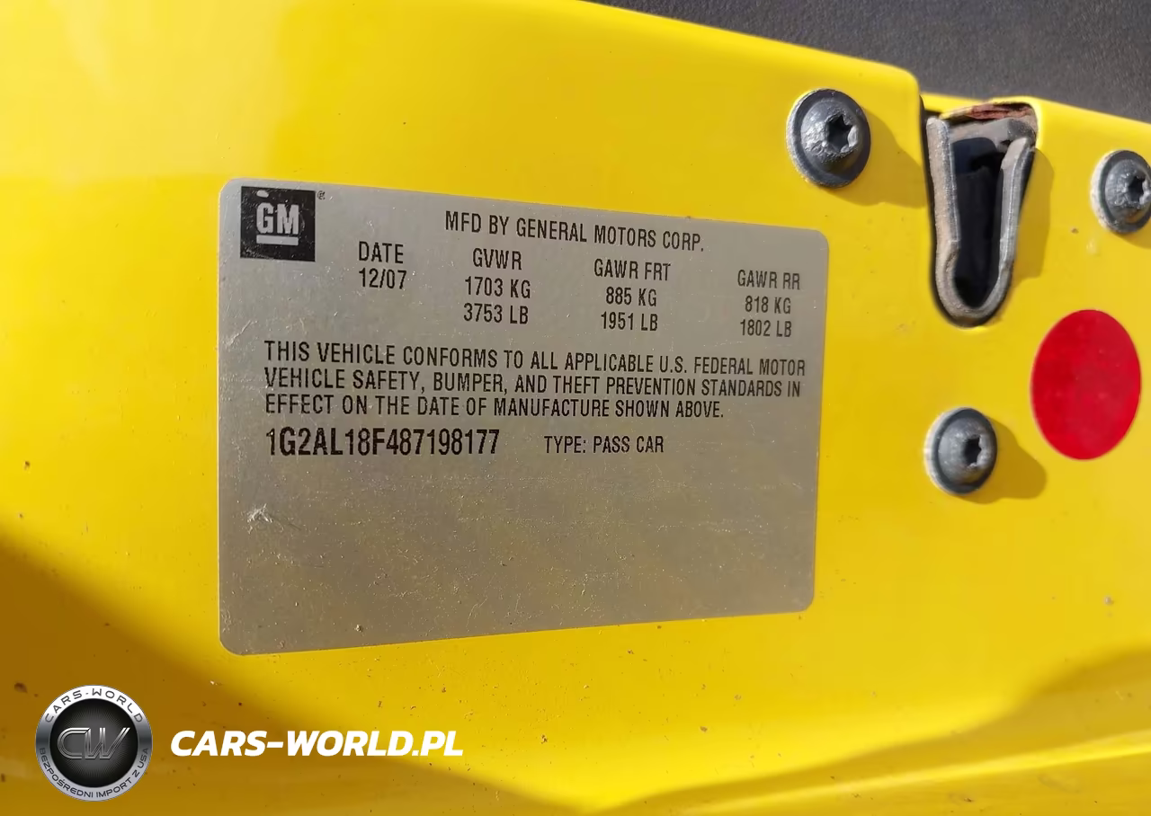 2008 Pontiac G5 VIN:1G2AL18F487198177 - 9