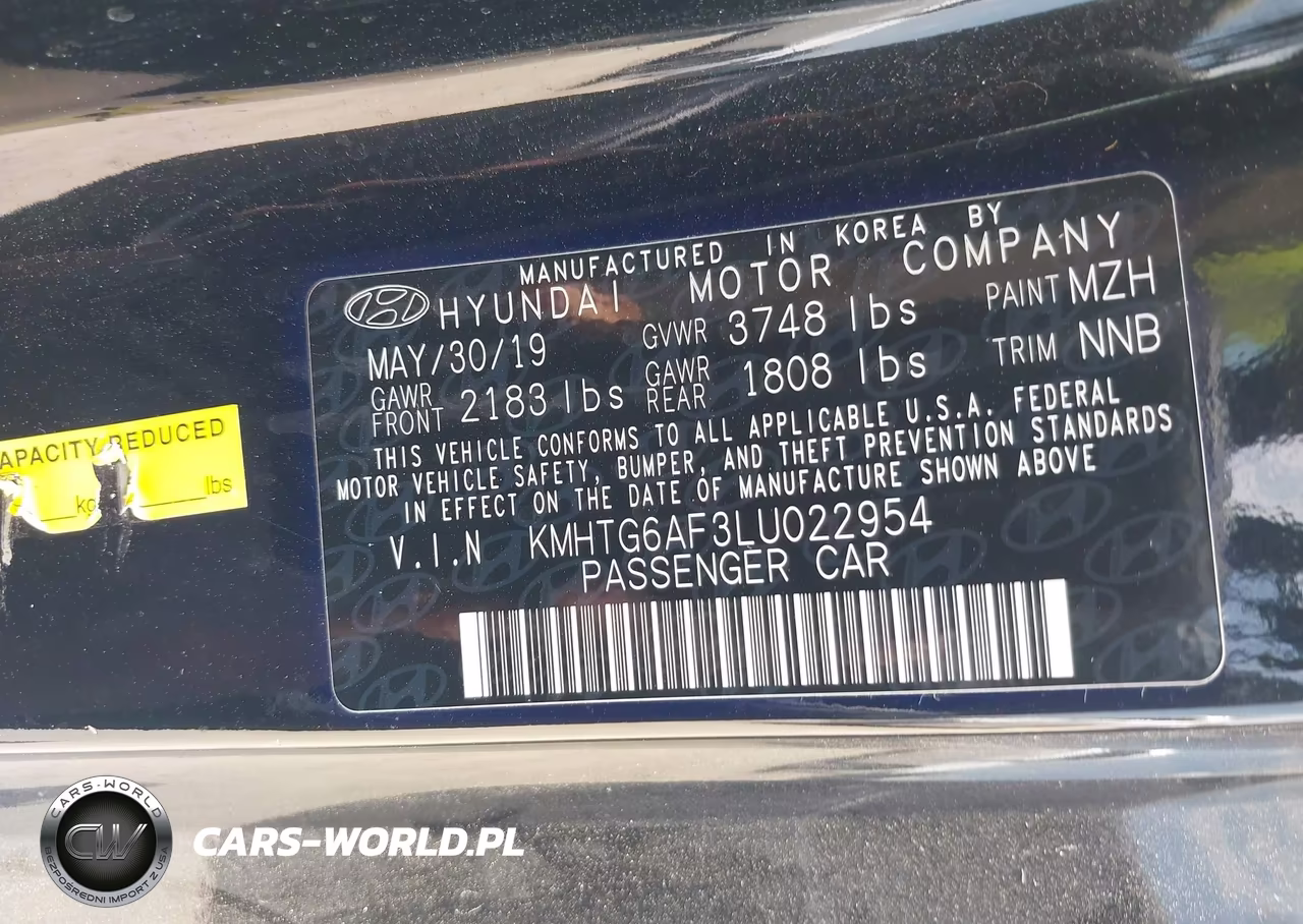 2020 Hyundai Veloster 2.0 VIN:KMHTG6AF3LU022954 - 9