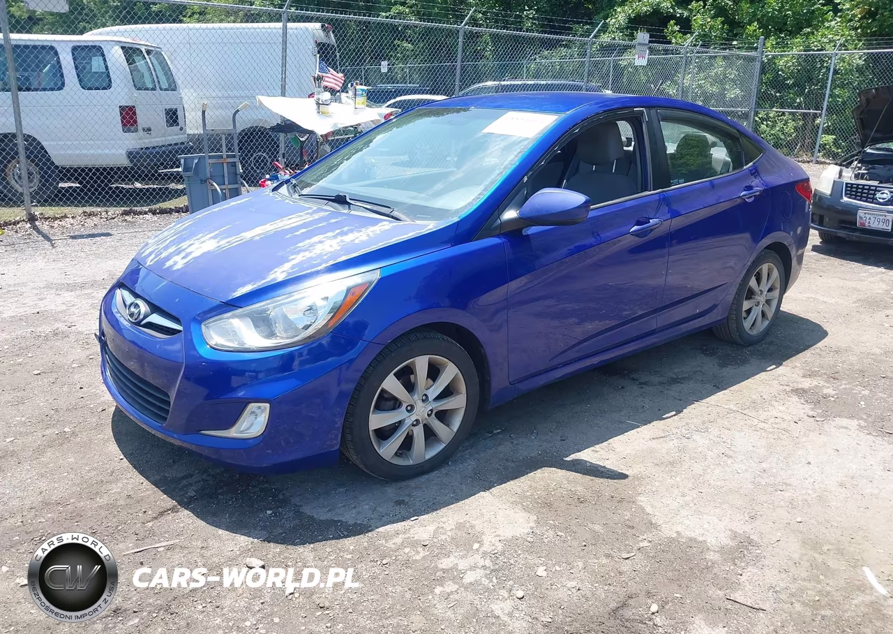 2012 Hyundai Accent Gls VIN:KMHCU4AE4CU117625 - 2