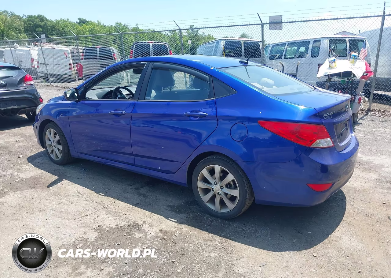 2012 Hyundai Accent Gls VIN:KMHCU4AE4CU117625 - 3