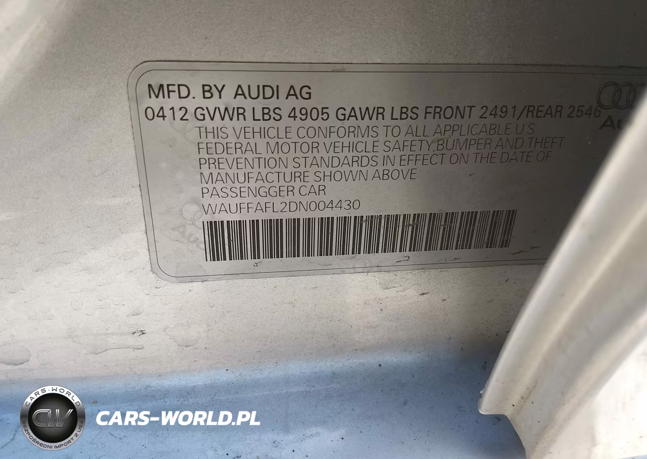 2013 Audi A4 2.0T Premium VIN:WAUFFAFL2DN004430 - 9