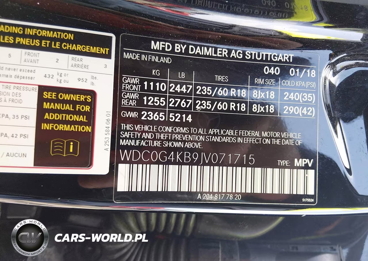 2018 Mercedes-Benz Glc 300 4Matic VIN:WDC0G4KB9JV071715 - 9