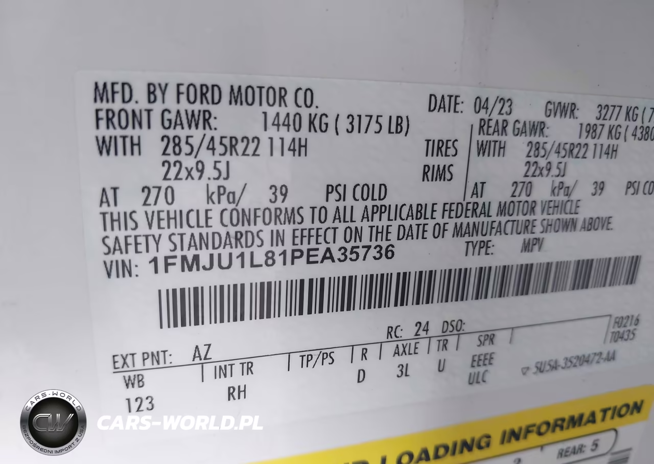 2023 Ford Expedition Platinum VIN:1FMJU1L81PEA35736 - 9