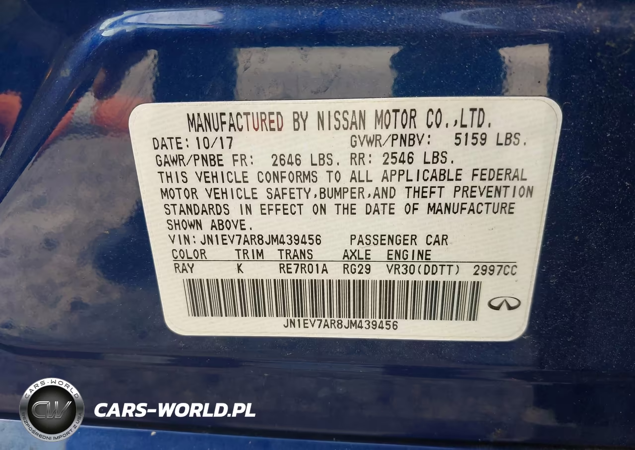 2018 Infiniti Q50 3.0T Sport VIN:JN1EV7AR8JM439456 - 9