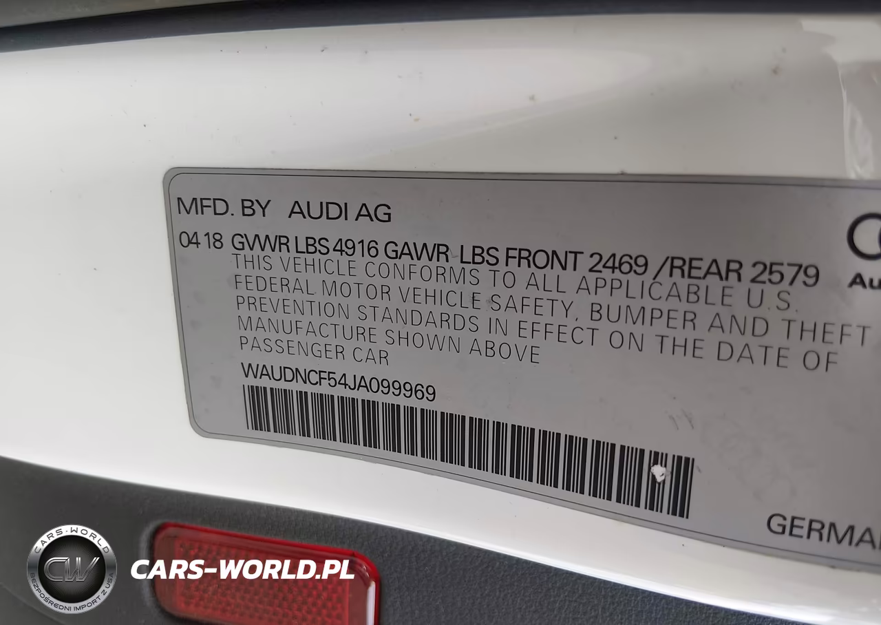 2018 Audi A5 2.0T Premium VIN:WAUDNCF54JA099969 - 9