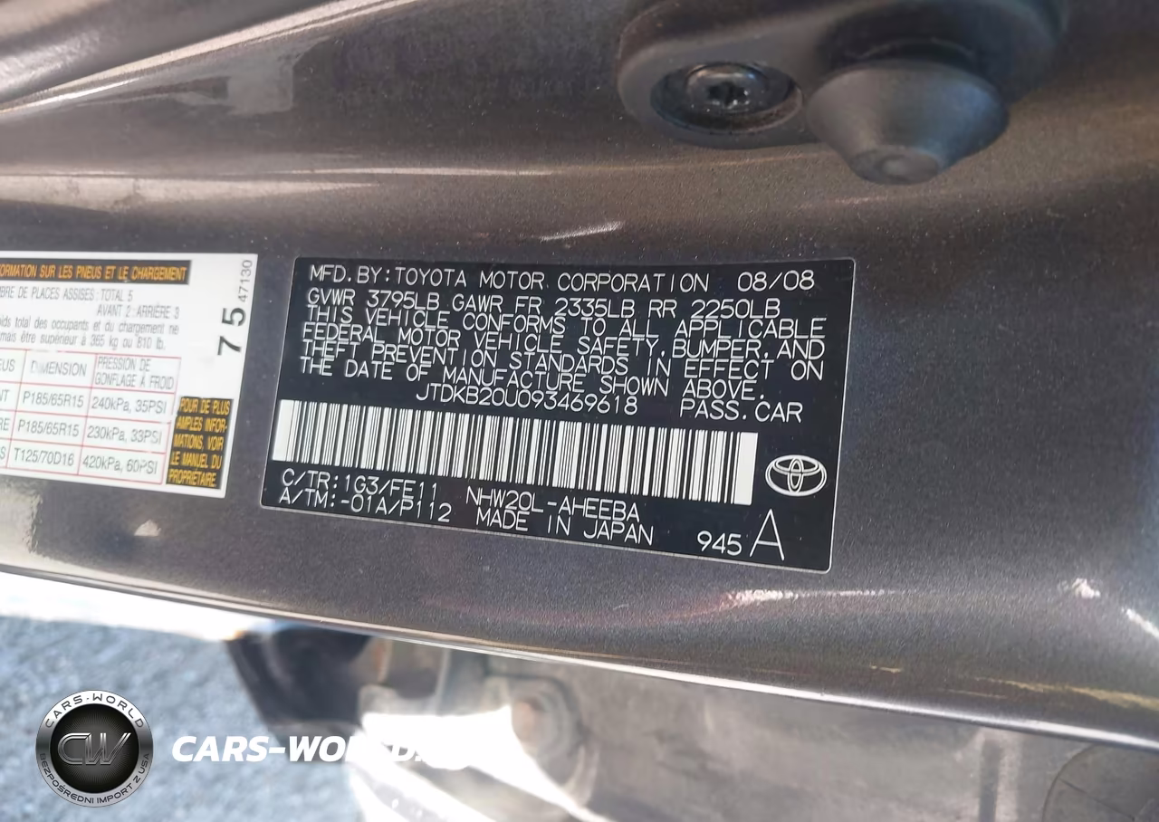 2009 Toyota Prius VIN:JTDKB20U093469618 - 9