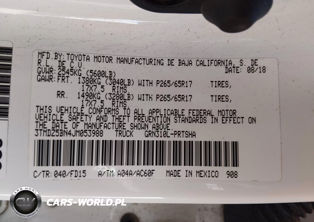 2018 Toyota Tacoma Trd Sport VIN:3TMDZ5BN4JM053988 - 9