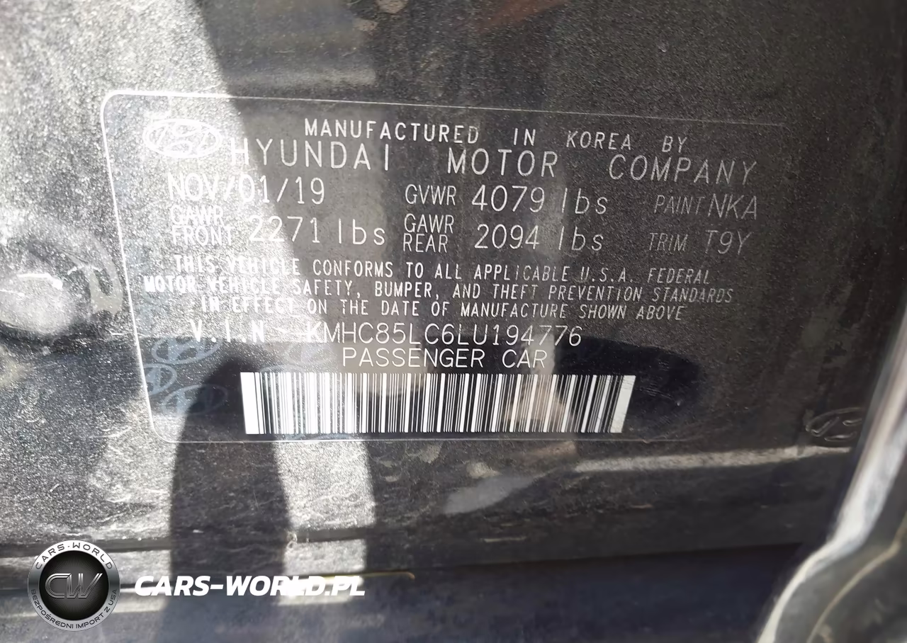 2020 Hyundai Ioniq Hybrid Sel VIN:KMHC85LC6LU194776 - 9