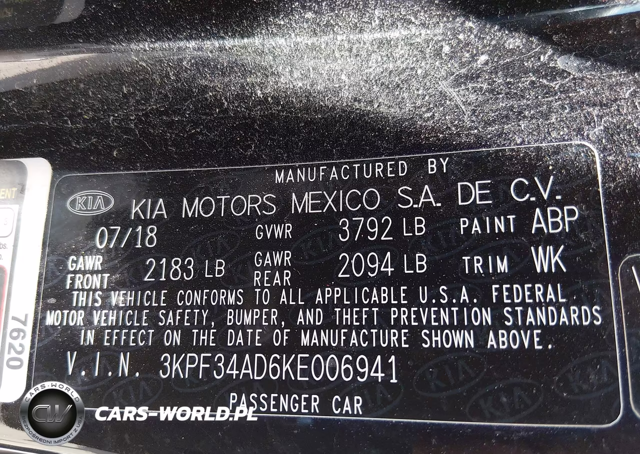 2019 Kia Forte S VIN:3KPF34AD6KE006941 - 9