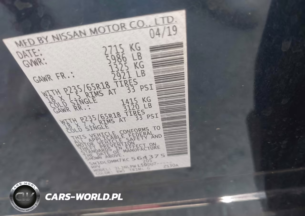 2019 Infiniti Qx60 Pure VIN:5N1DL0MM7KC564375 - 9