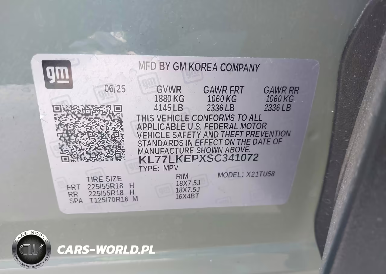 2025 Chevrolet Trax Fwd Activ VIN:KL77LKEPXSC341072 - 9