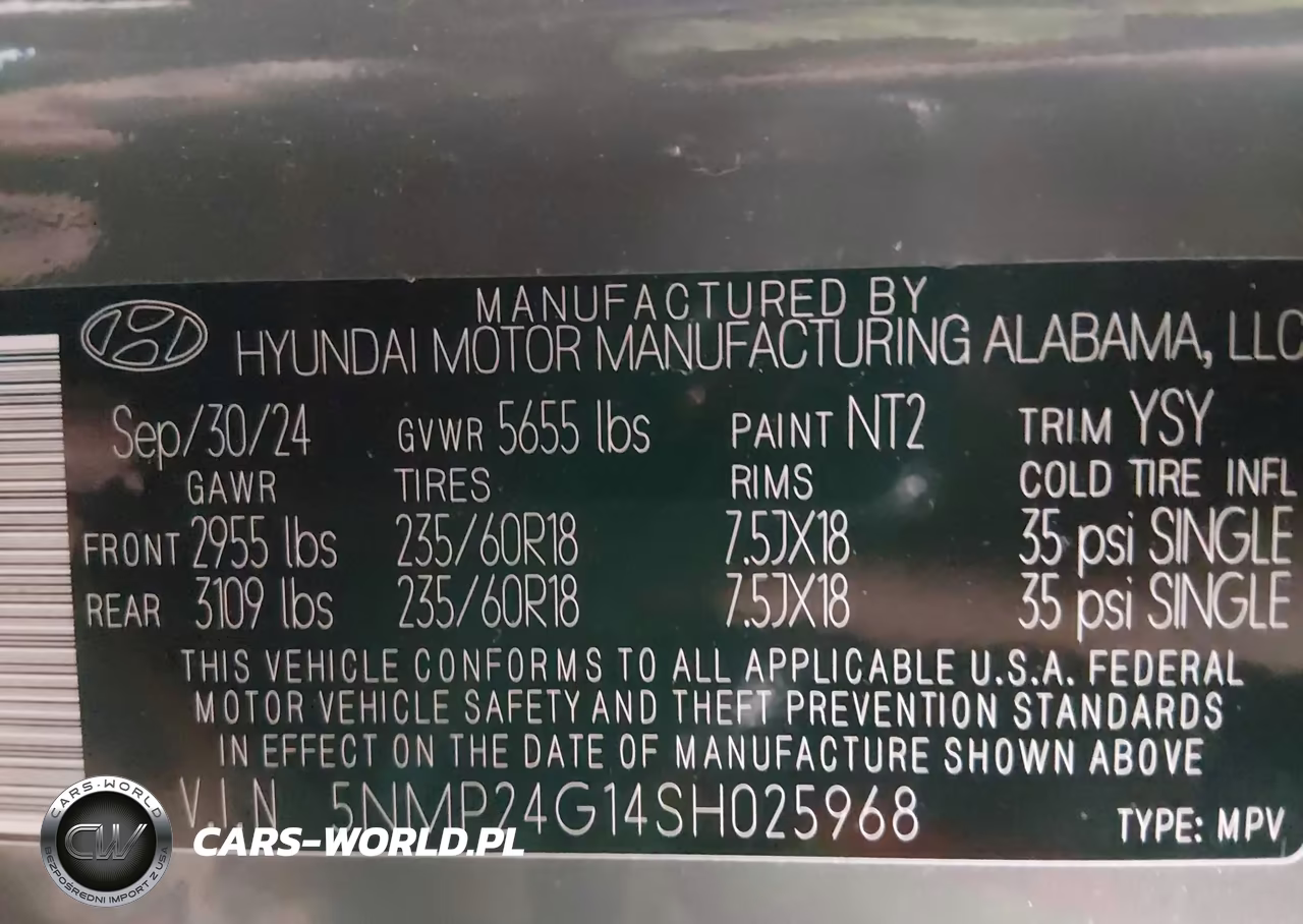 2025 Hyundai Santa Fe Hybrid Sel VIN:5NMP24G14SH025968 - 9