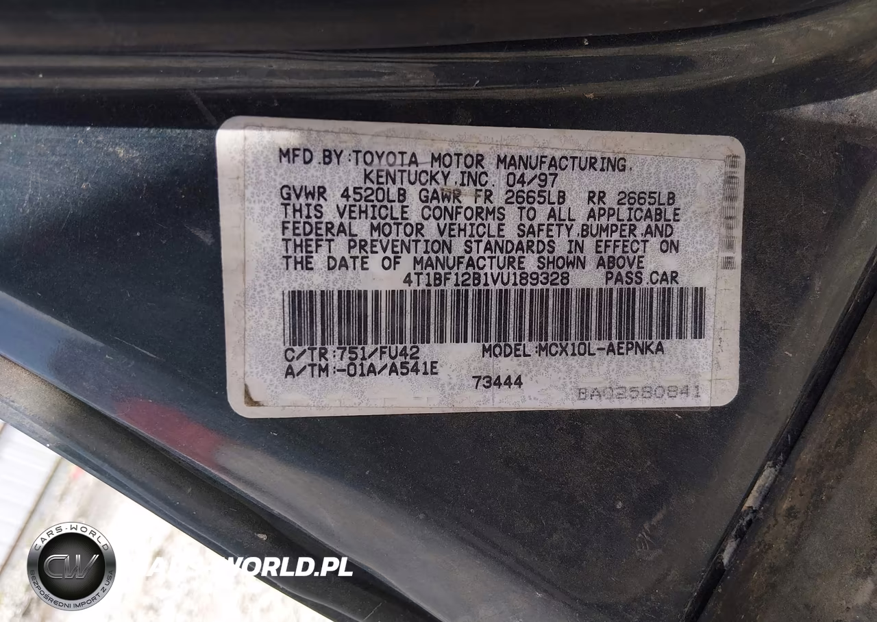 1997 Toyota Avalon Xl VIN:4T1BF12B1VU189328 - 9