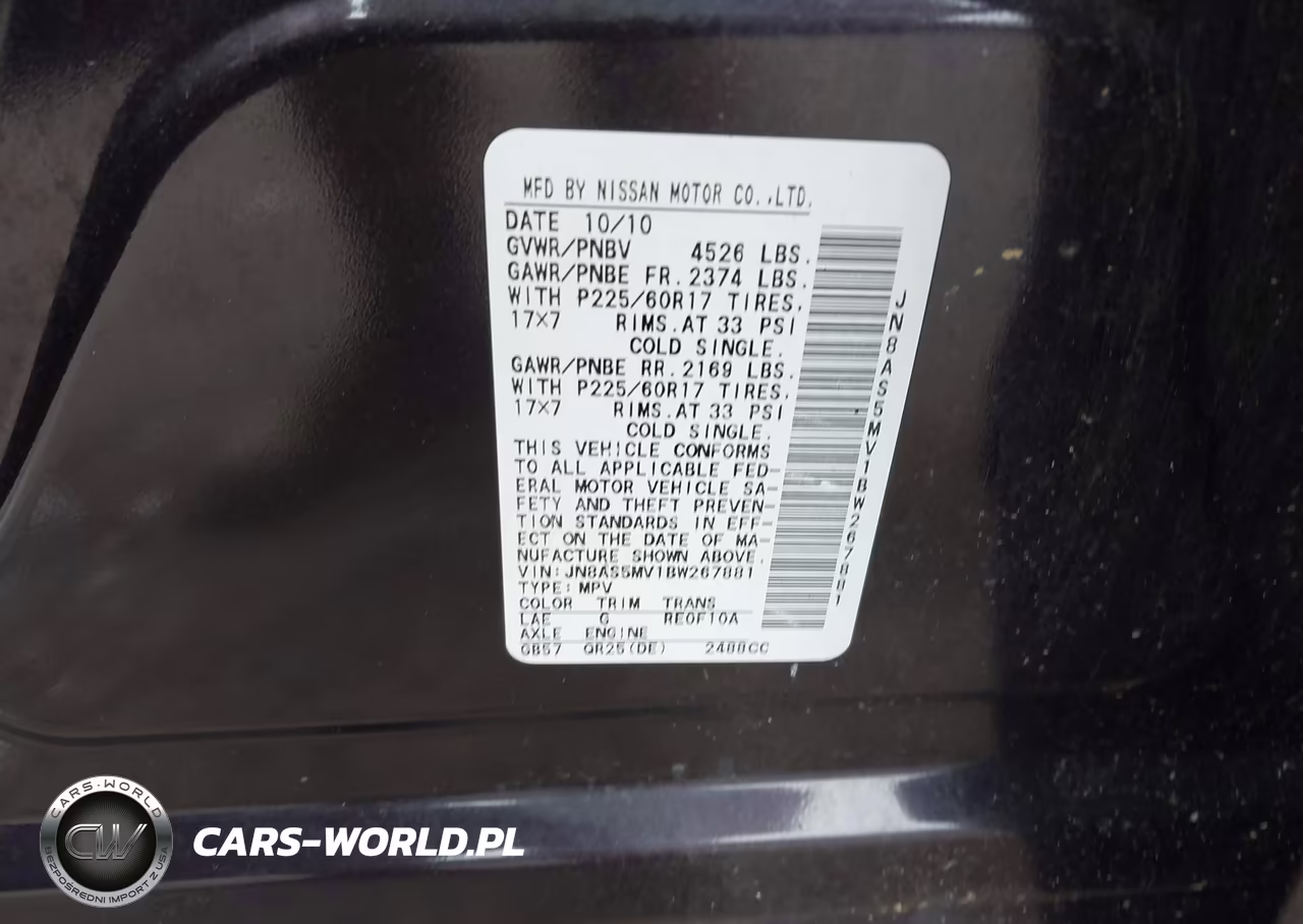 2011 Nissan Rogue Sv VIN:JN8AS5MV1BW267881 - 9