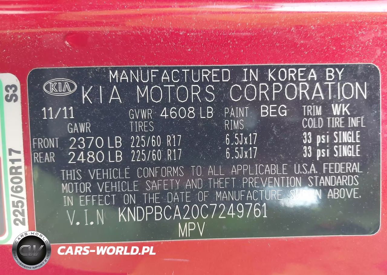 2012 Kia Sportage Lx VIN:KNDPBCA20C7249761 - 9