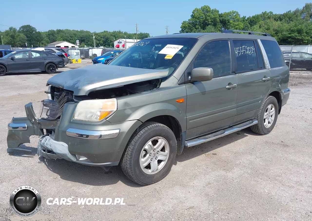 2007 Honda Pilot Ex-L VIN:2HKYF18767H501755 - 2
