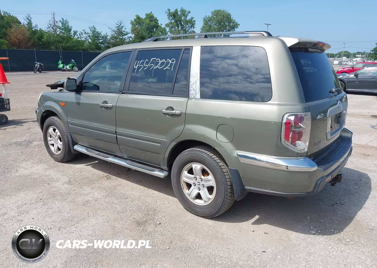 2007 Honda Pilot Ex-L VIN:2HKYF18767H501755 - 3