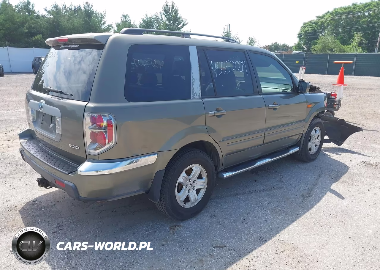 2007 Honda Pilot Ex-L VIN:2HKYF18767H501755 - 4