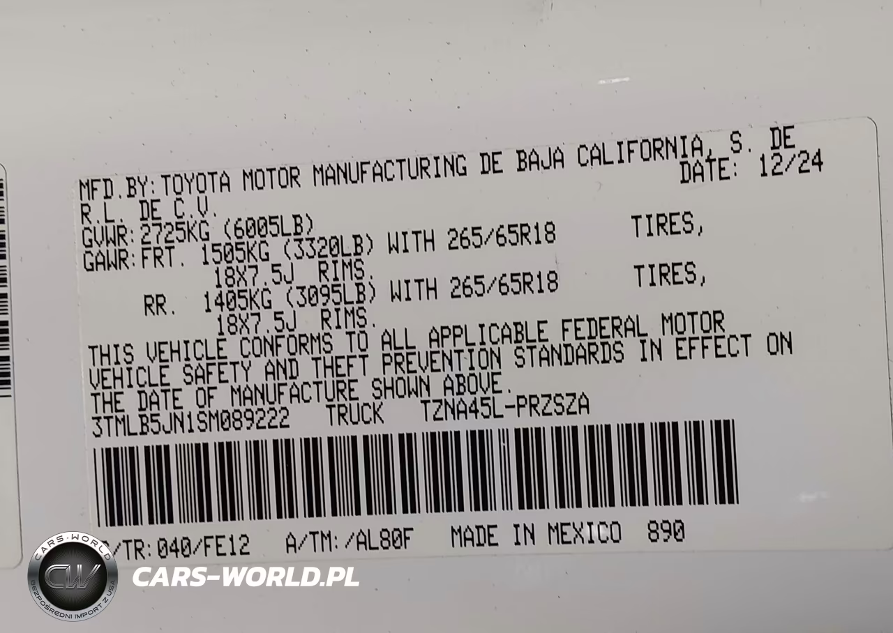 2025 Toyota Tacoma Trd Sport VIN:3TMLB5JN1SM089222 - 9