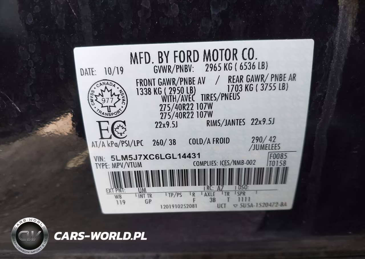 2020 Lincoln Aviator Reserve VIN:5LM5J7XC6LGL14431 - 9