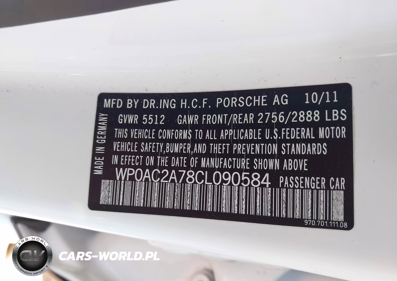 2012 Porsche Panamera Turbo VIN:WP0AC2A78CL090584 - 9