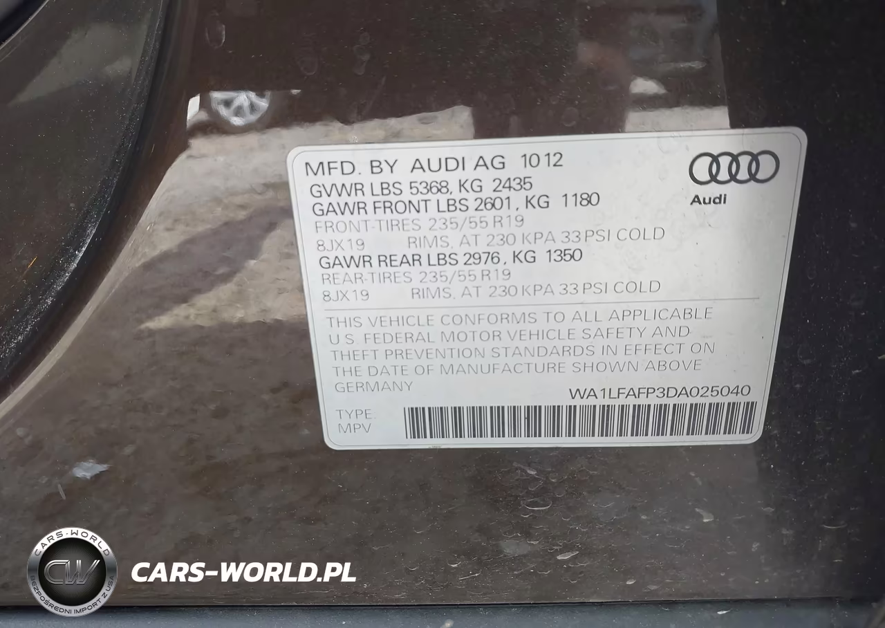 2013 Audi Q5 2.0T Premium VIN:WA1LFAFP3DA025040 - 9