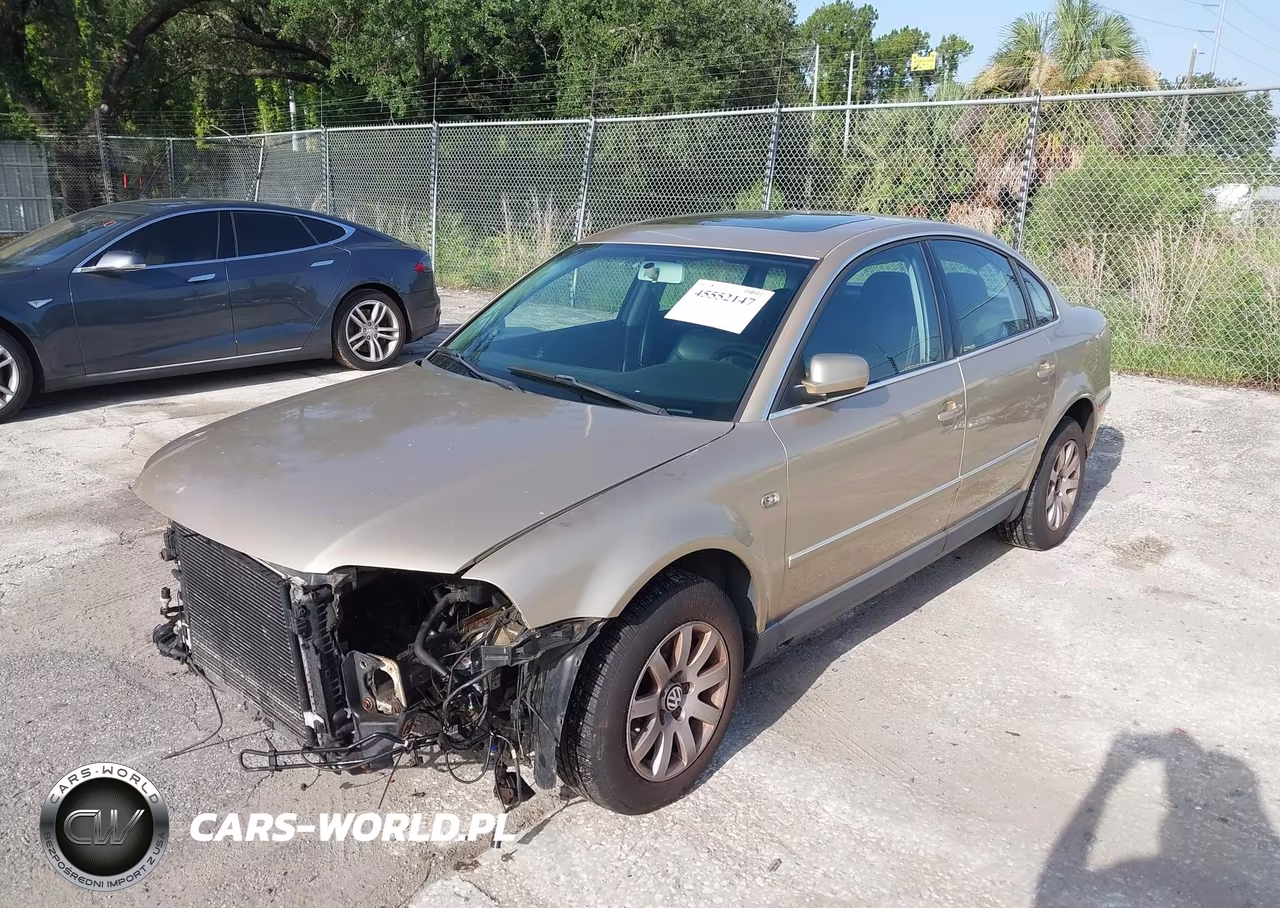 2001 Volkswagen Passat Gls VIN:WVWPD63B31E124657 - 2