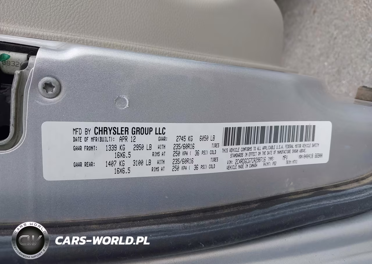 2012 Dodge Grand Caravan Sxt VIN:2C4RDGCG7CR298716 - 9