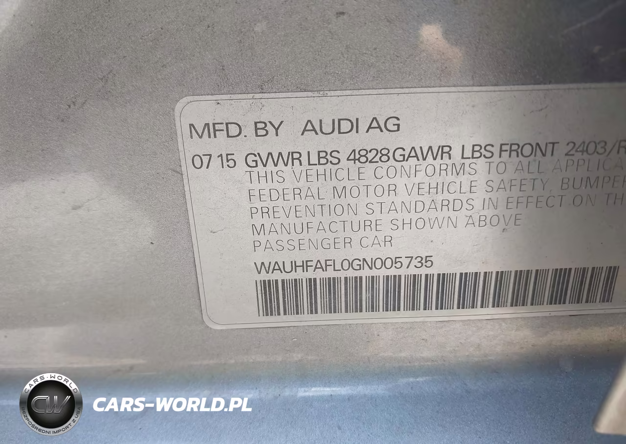 2016 Audi A4 Premium Plus VIN:WAUHFAFL0GN005735 - 9