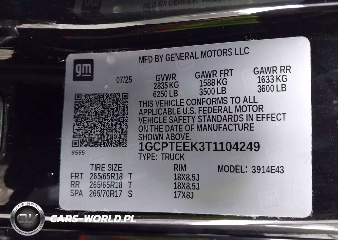 2026 Chevrolet Colorado Trail Boss, 4Wd VIN:1GCPTEEK3T1104249 - 9