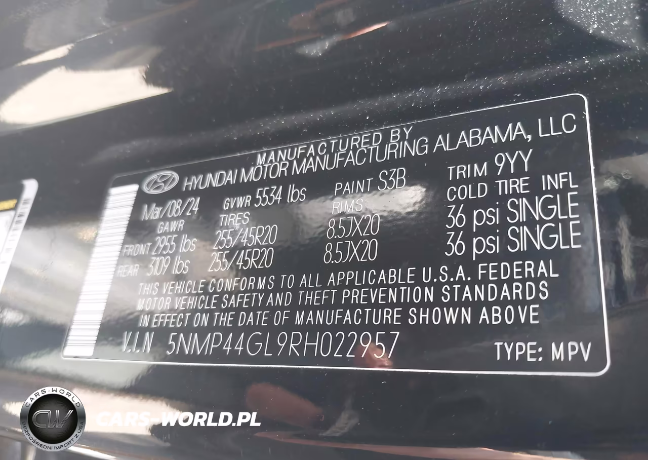 2024 Hyundai Santa Fe Limited VIN:5NMP44GL9RH022957 - 9