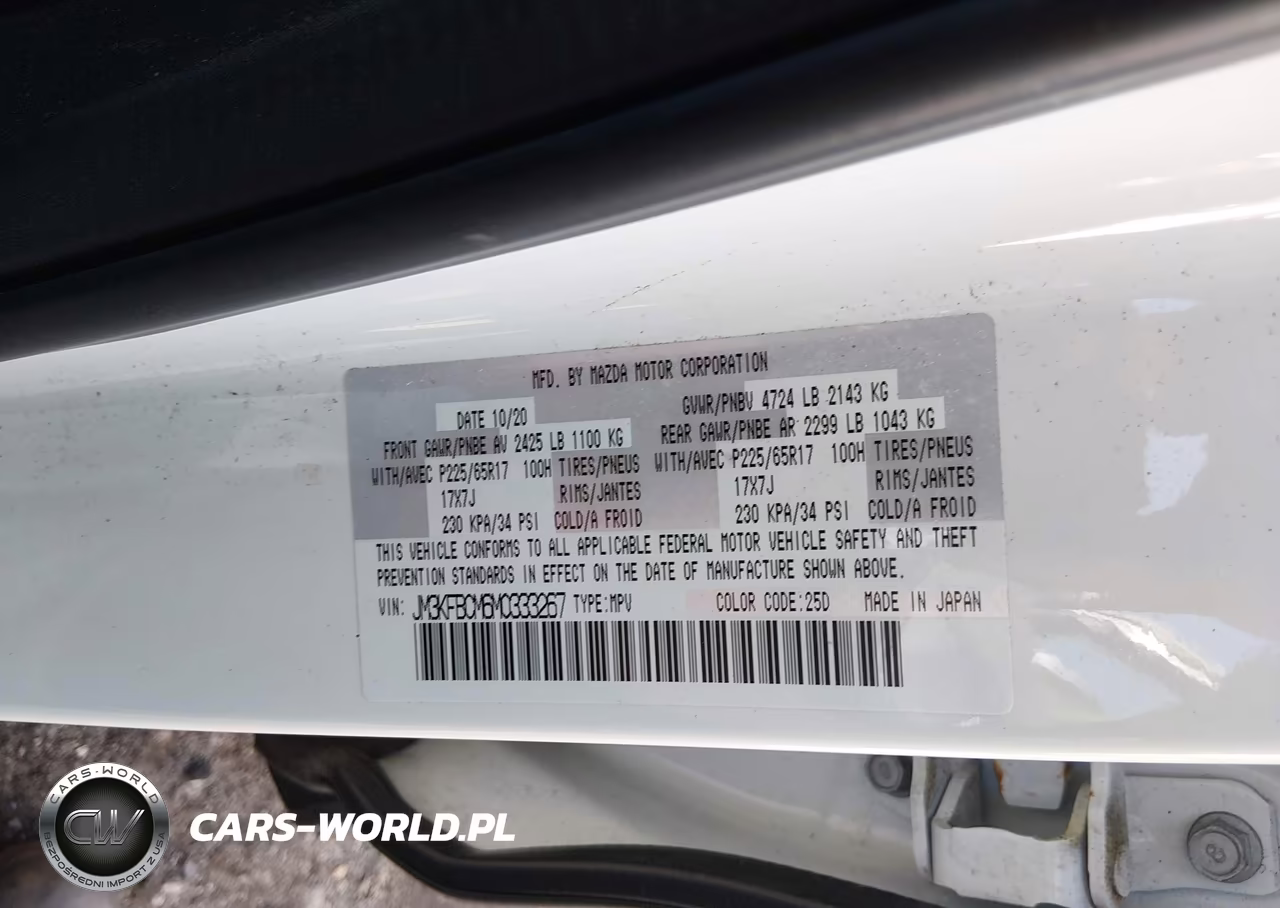 2021 Mazda Cx-5 Touring VIN:JM3KFBCM6M0333267 - 9