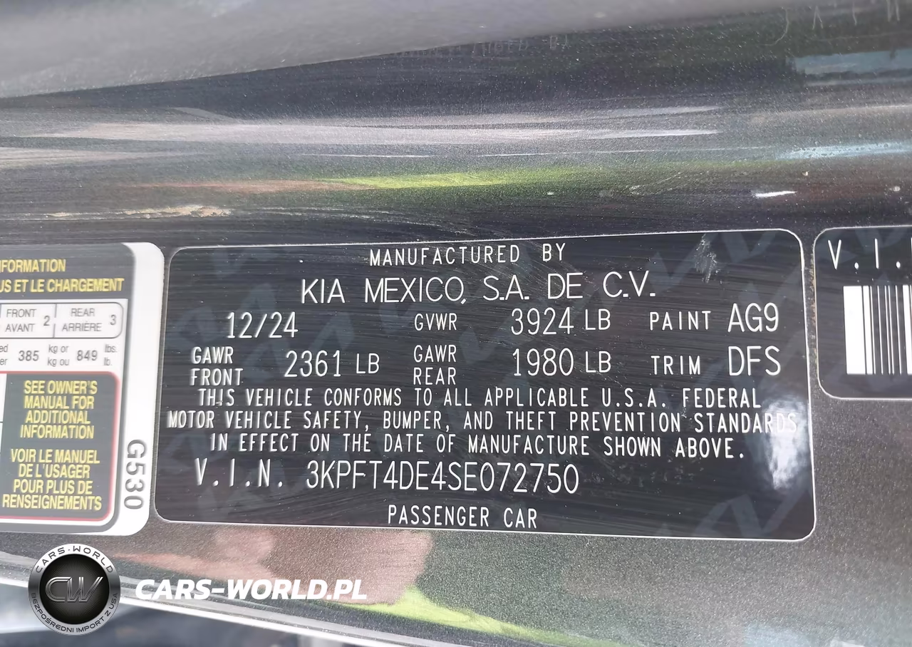 2025 Kia K4 Lx VIN:3KPFT4DE4SE072750 - 9