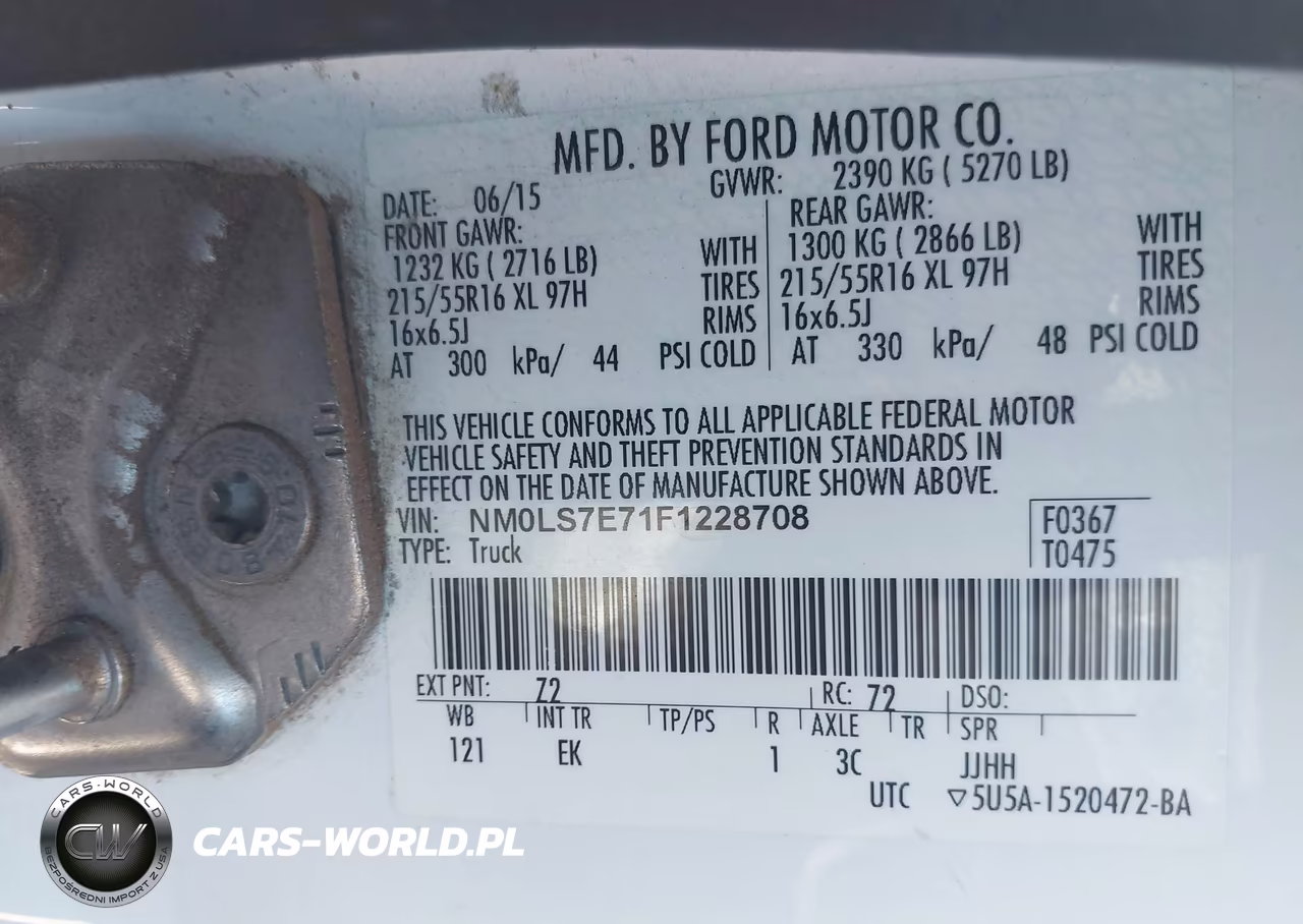 2015 Ford Transit Connect Xl VIN:NM0LS7E71F1228708 - 9
