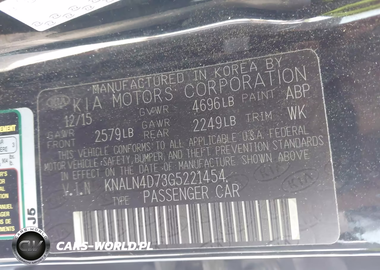 2016 Kia Cadenza VIN:KNALN4D73G5221454 - 9