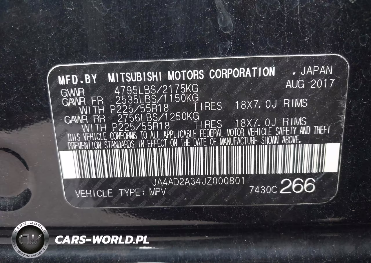 2018 Mitsubishi Outlander Es VIN:JA4AD2A34JZ000801 - 9