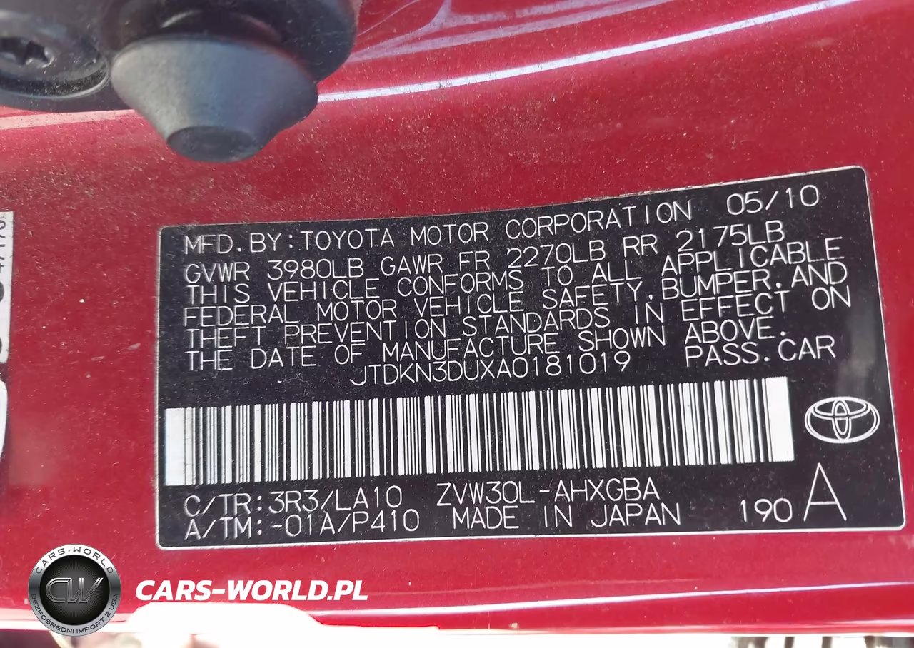 2010 Toyota Prius Iv VIN:JTDKN3DUXA0181019 - 9