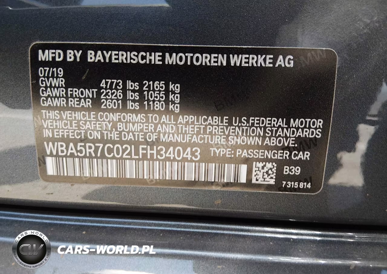2020 BMW 330I xDrive VIN:WBA5R7C02LFH34043 - 9