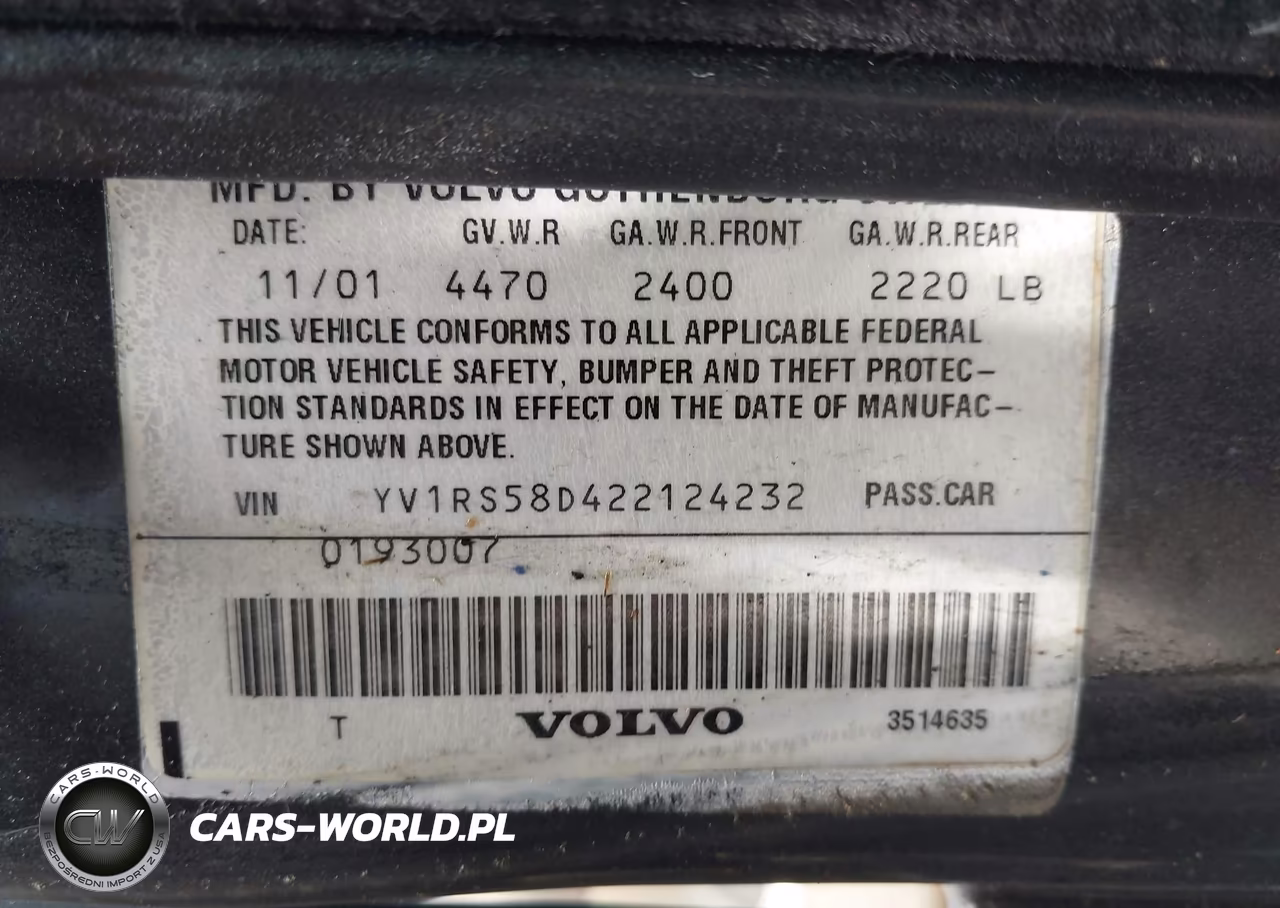 2002 Volvo S60 2.4T VIN:YV1RS58D422124232 - 9
