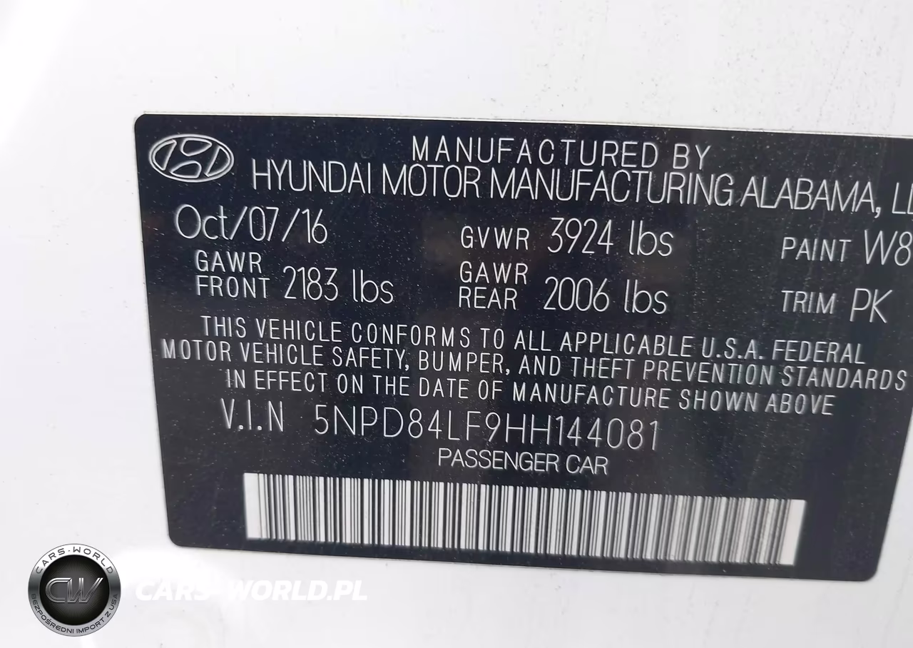 2017 Hyundai Elantra Se VIN:5NPD84LF9HH144081 - 9