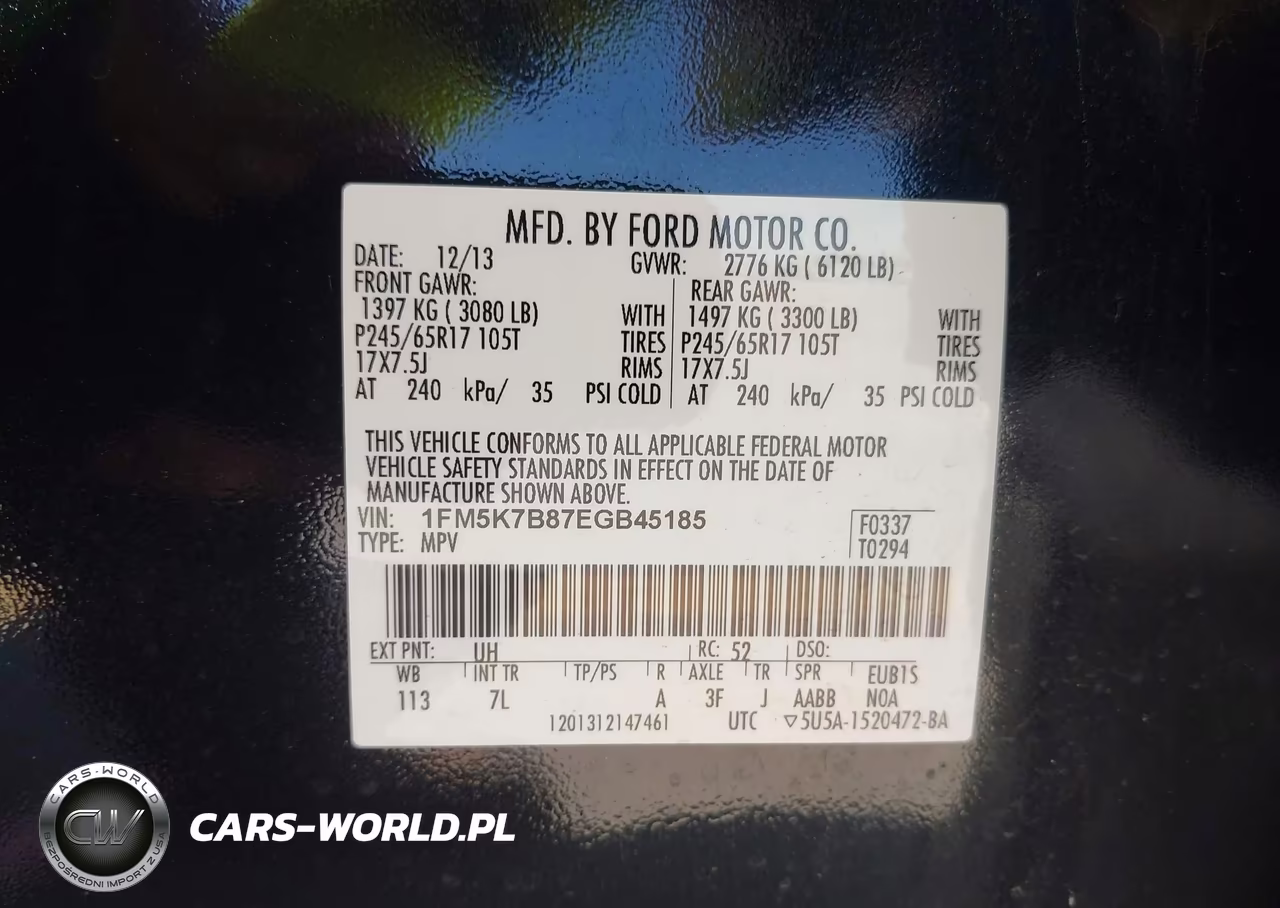 2014 Ford Explorer VIN:1FM5K7B87EGB45185 - 9