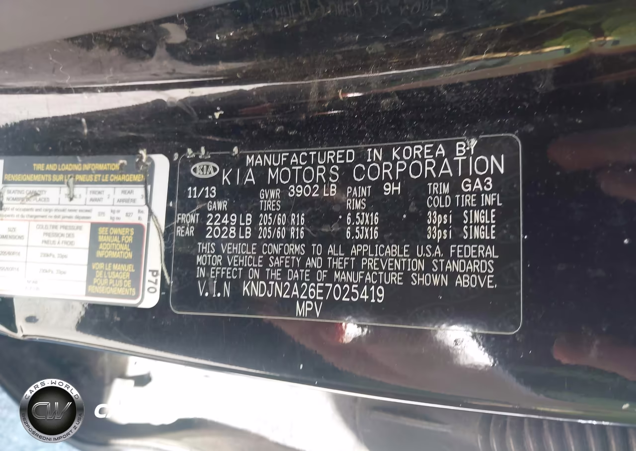 2014 Kia Soul VIN:KNDJN2A26E7025419 - 9
