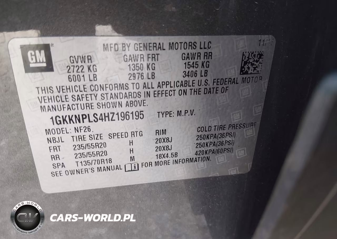 2017 GMC Acadia Denali VIN:1GKKNPLS4HZ196195 - 9